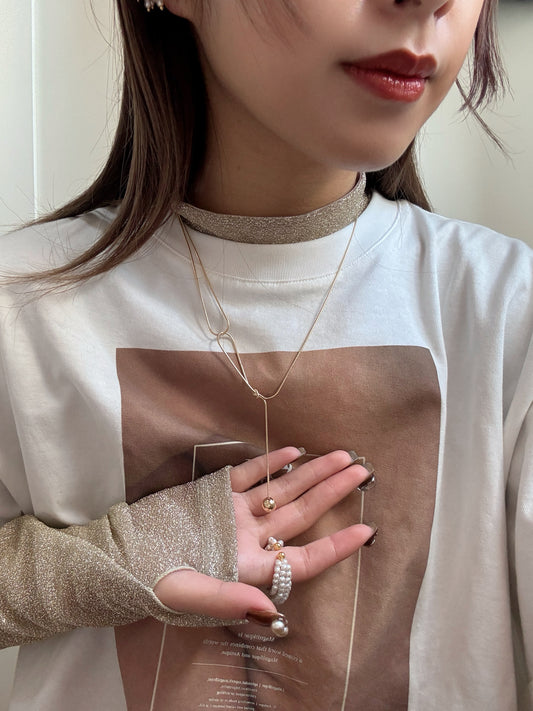 推薦款!波波打結相連頸鏈