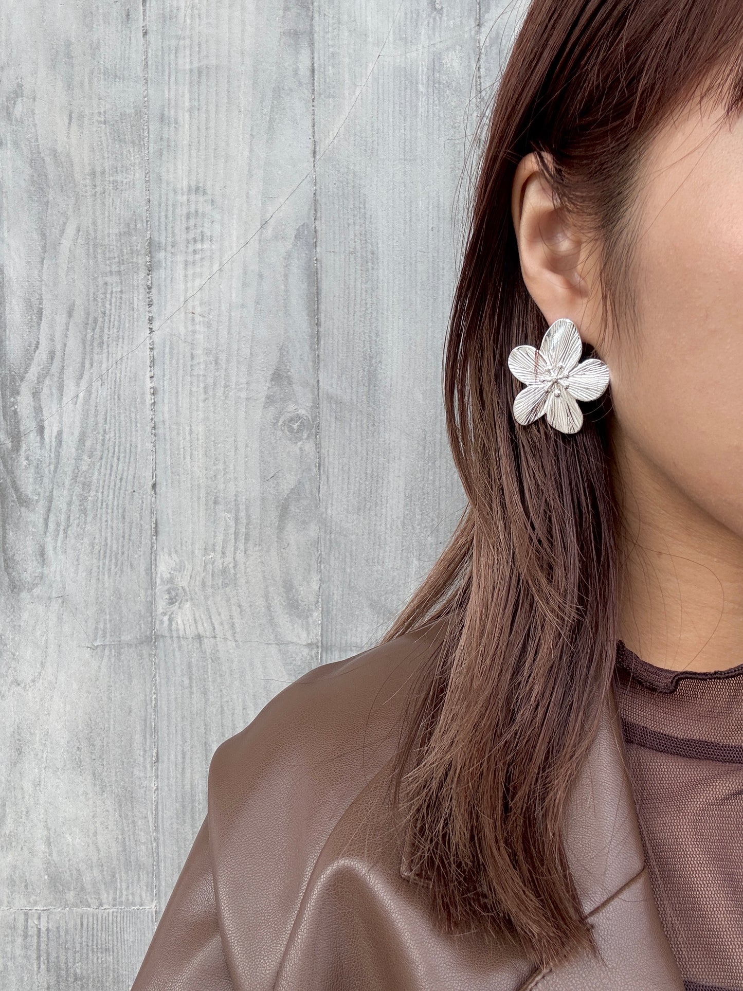 超像真的花花耳環