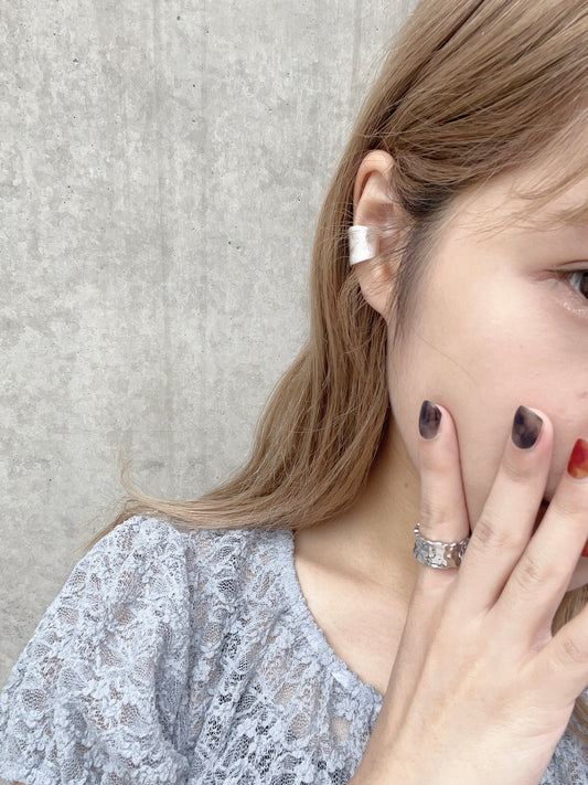 自留~壓紋啞面EARCUFF (短小小)