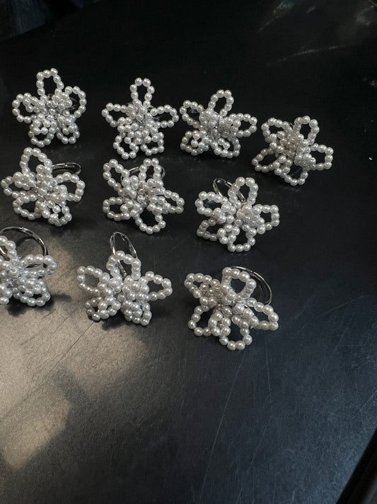限量 手串花花珍珠RING