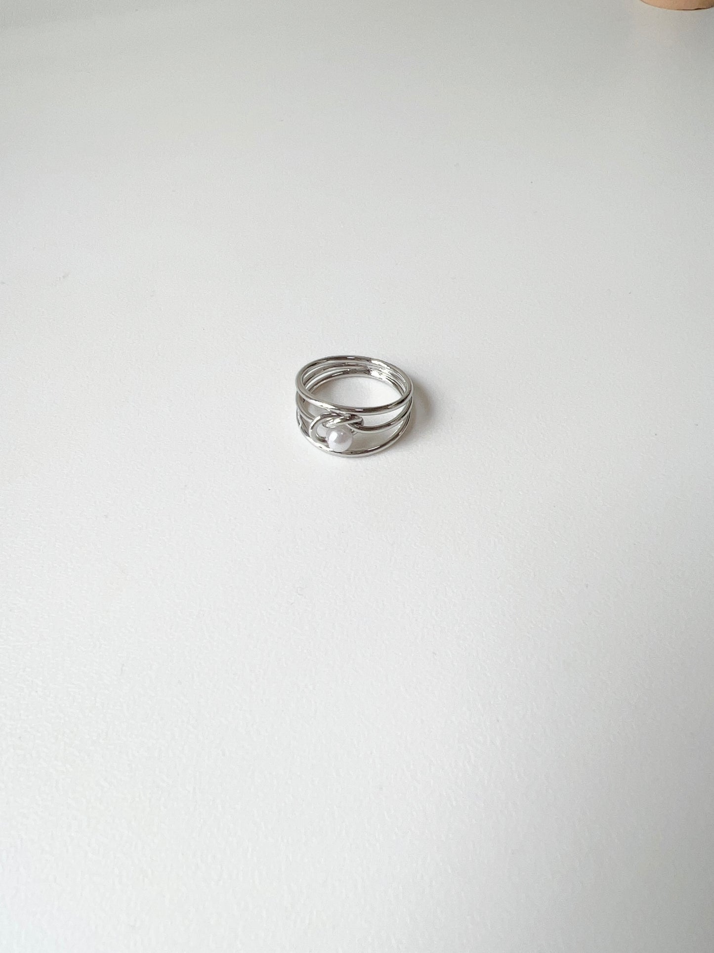 幼線打結珍珠RING