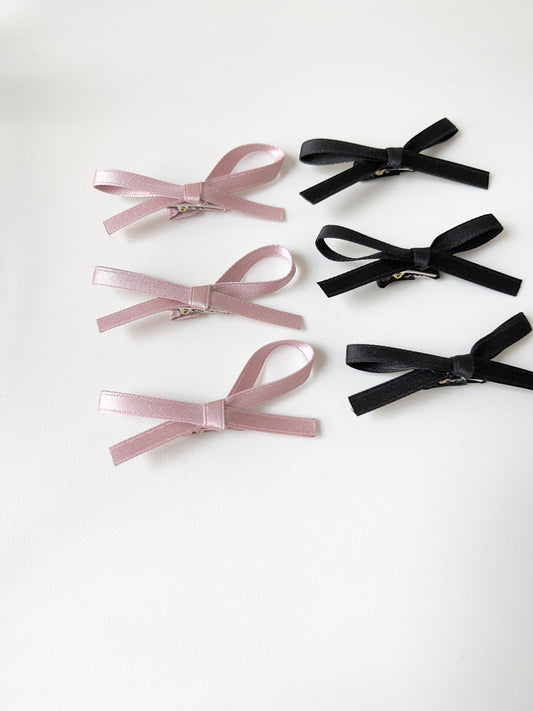 必買~幼蝴蝶結髮夾SET