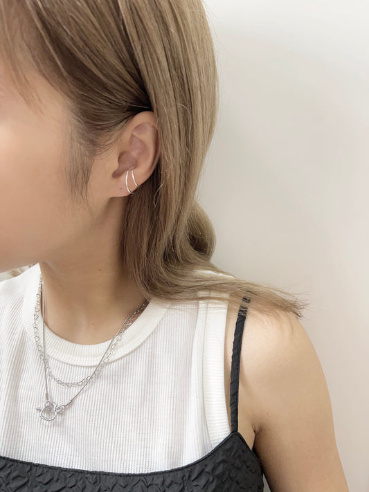 S925系列// 簡約雙彎EAR CUFF