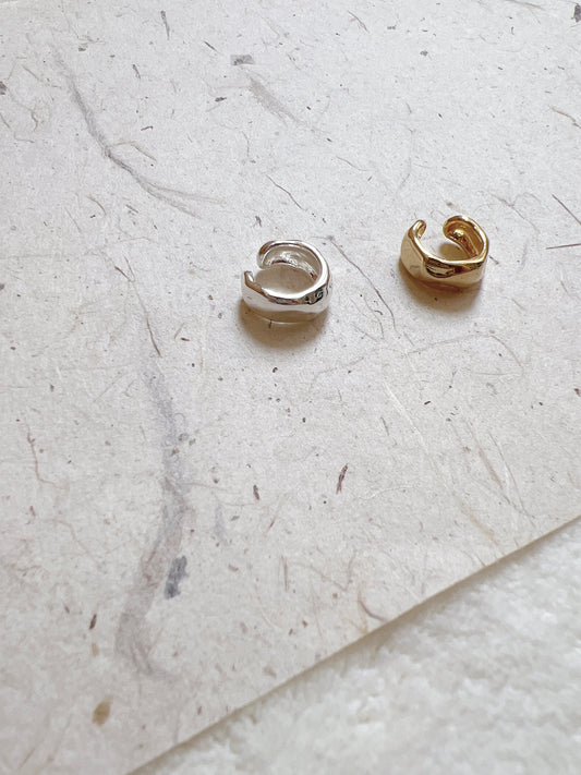 自留兩色!日常壓紋EAR CUFF