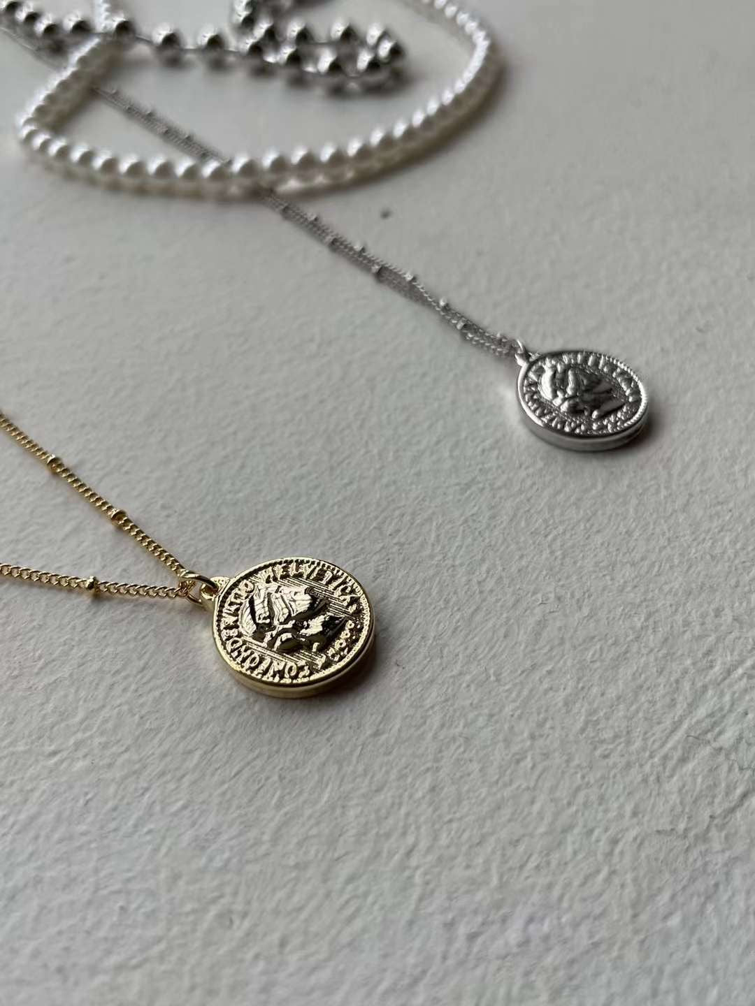 1set 3條 珍珠頸鏈SET