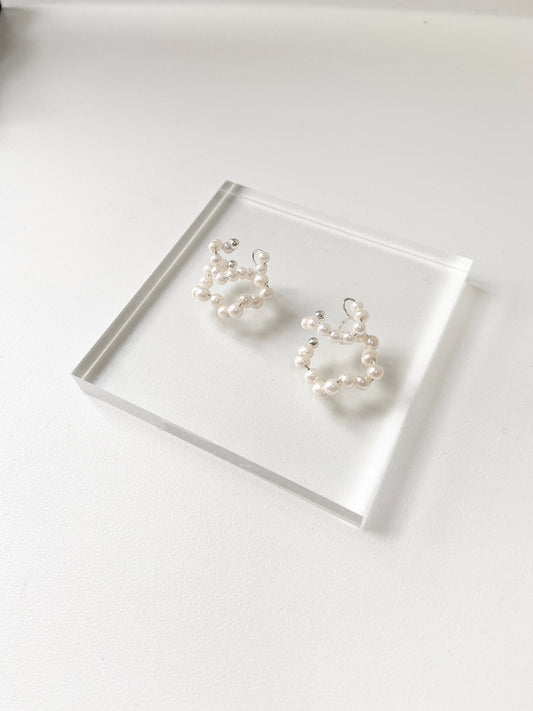 熱賣!不規則幼線珍珠EAR CUFF