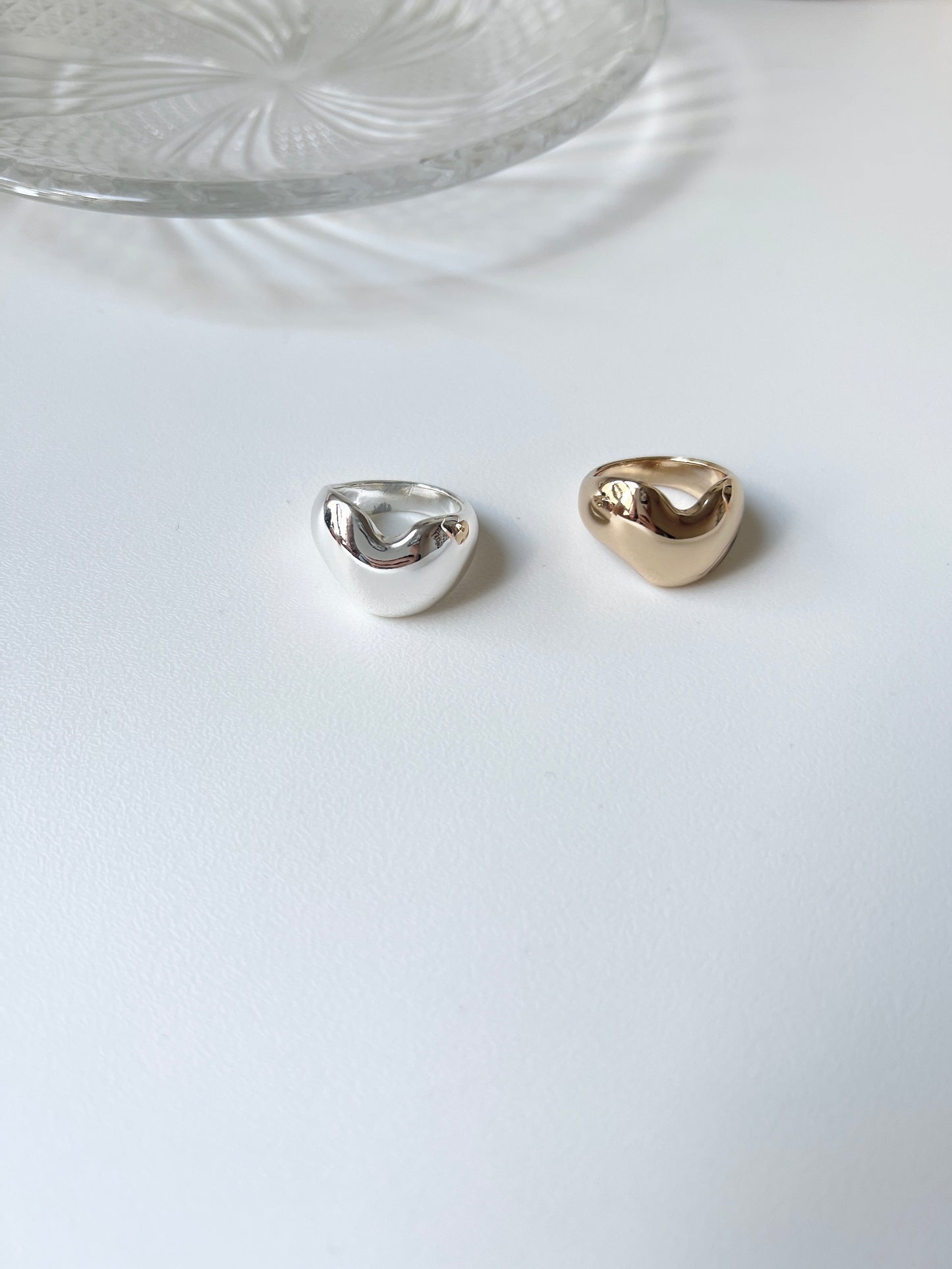 不規則邊邊粗戒指