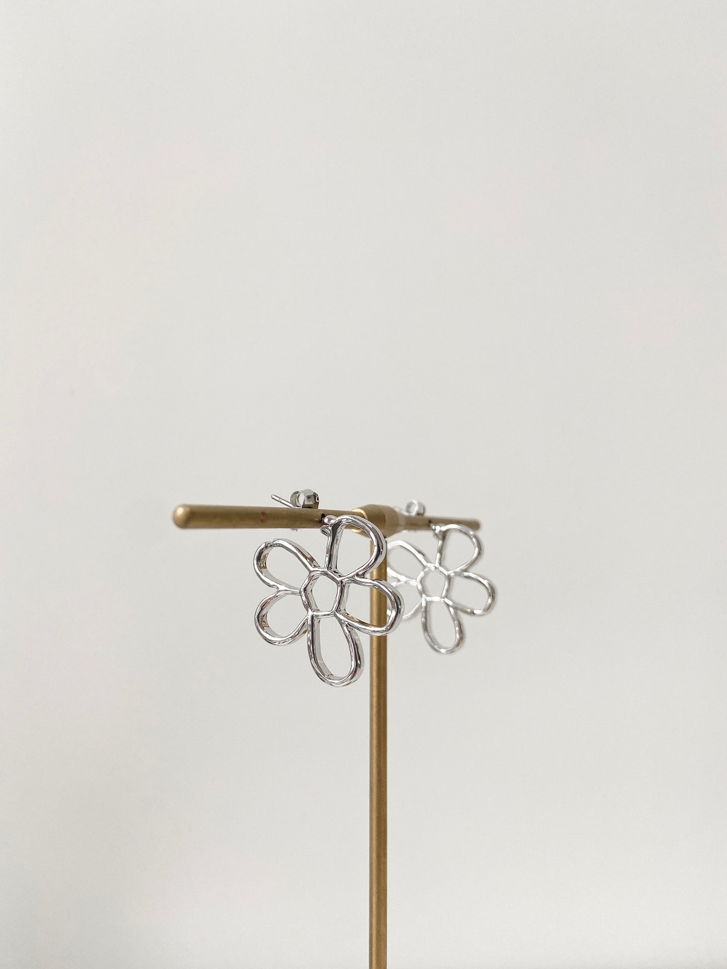 花花形狀小耳環