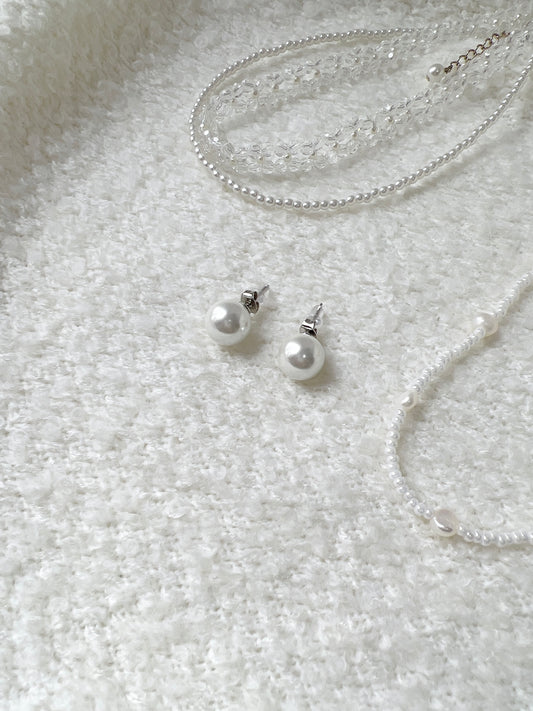 氣質珍珠耳環 (圖中示範12mm)