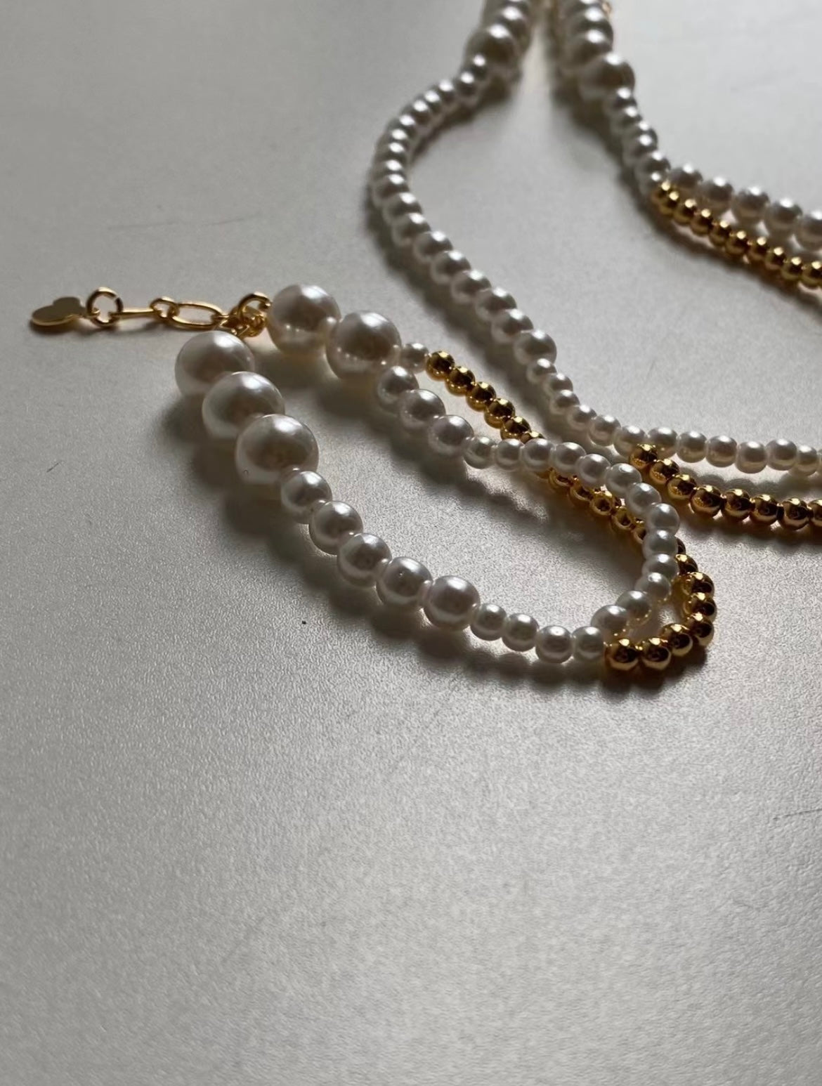 必買 珍珠拼銀珠手鏈