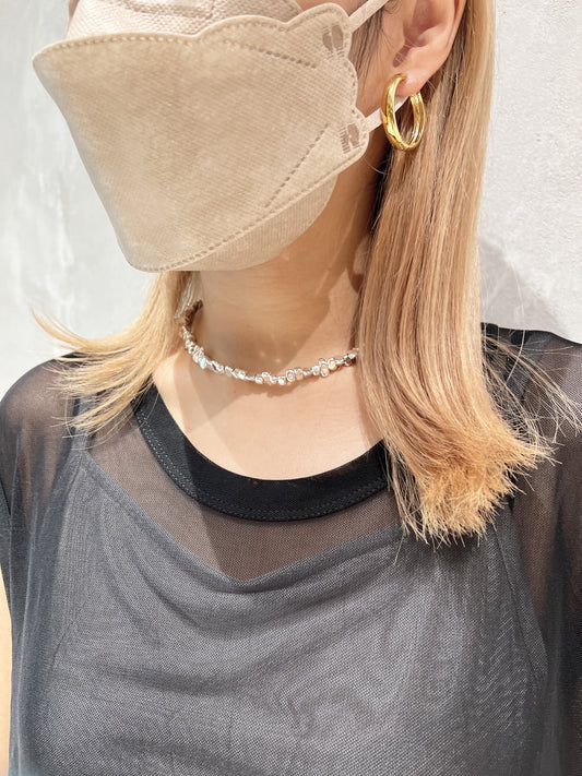 Must buy!質感不規則粒粒頸鏈