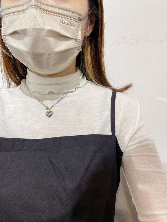 復古小心心頸鏈