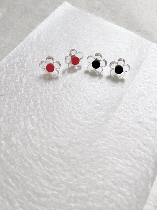 Must buy! 日常拼色花花耳環