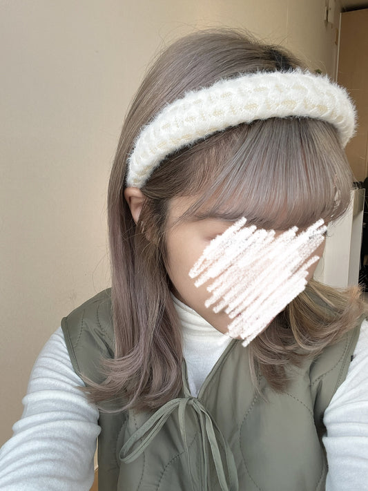 超好看!網紋毛毛髮箍