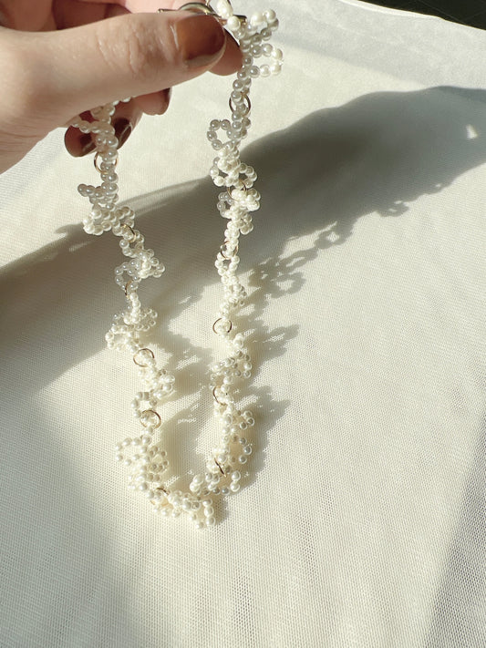 高質!蝴蝶珍珠圈圈頸鏈