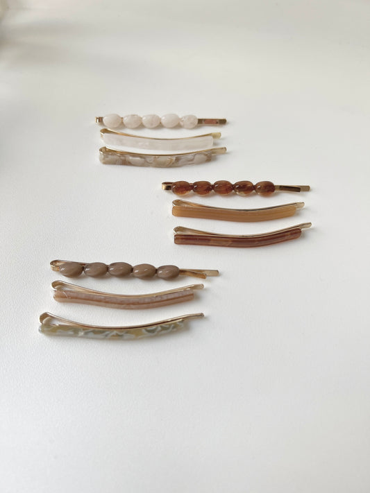 同色系豆豆髮夾SET