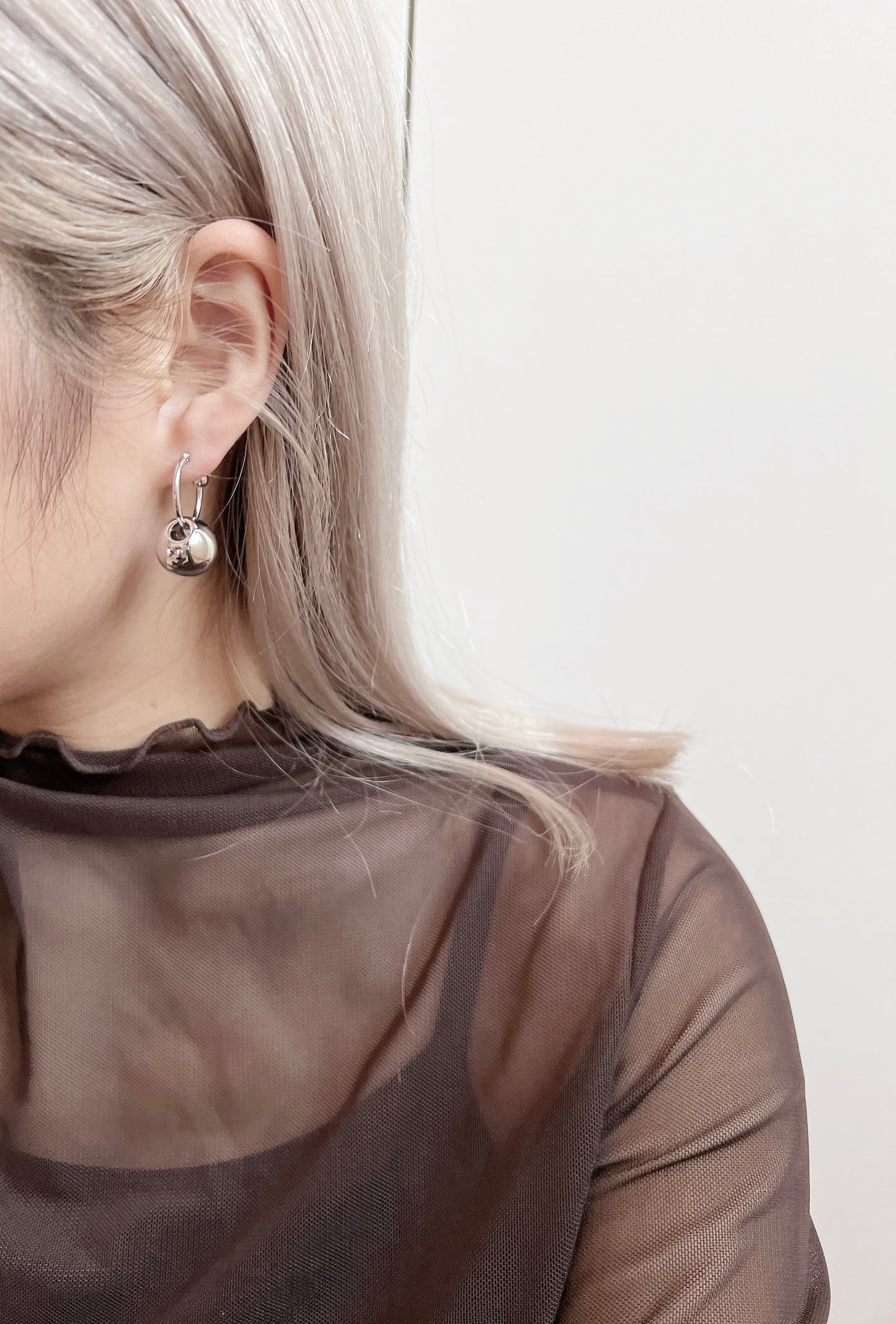 小BALL BALL半彎耳環