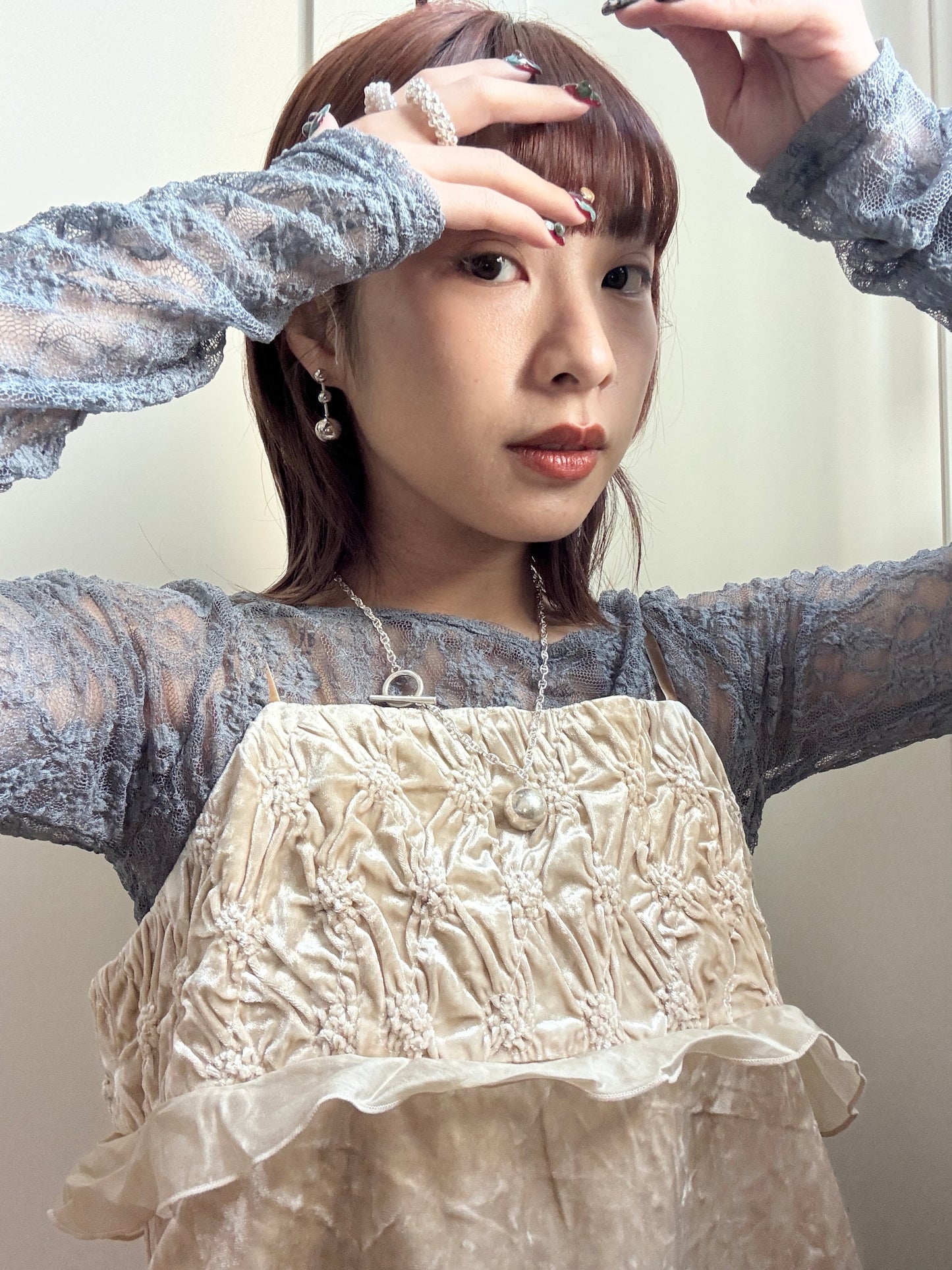 霧面BALL BALL豬鼻扣扣頸鏈