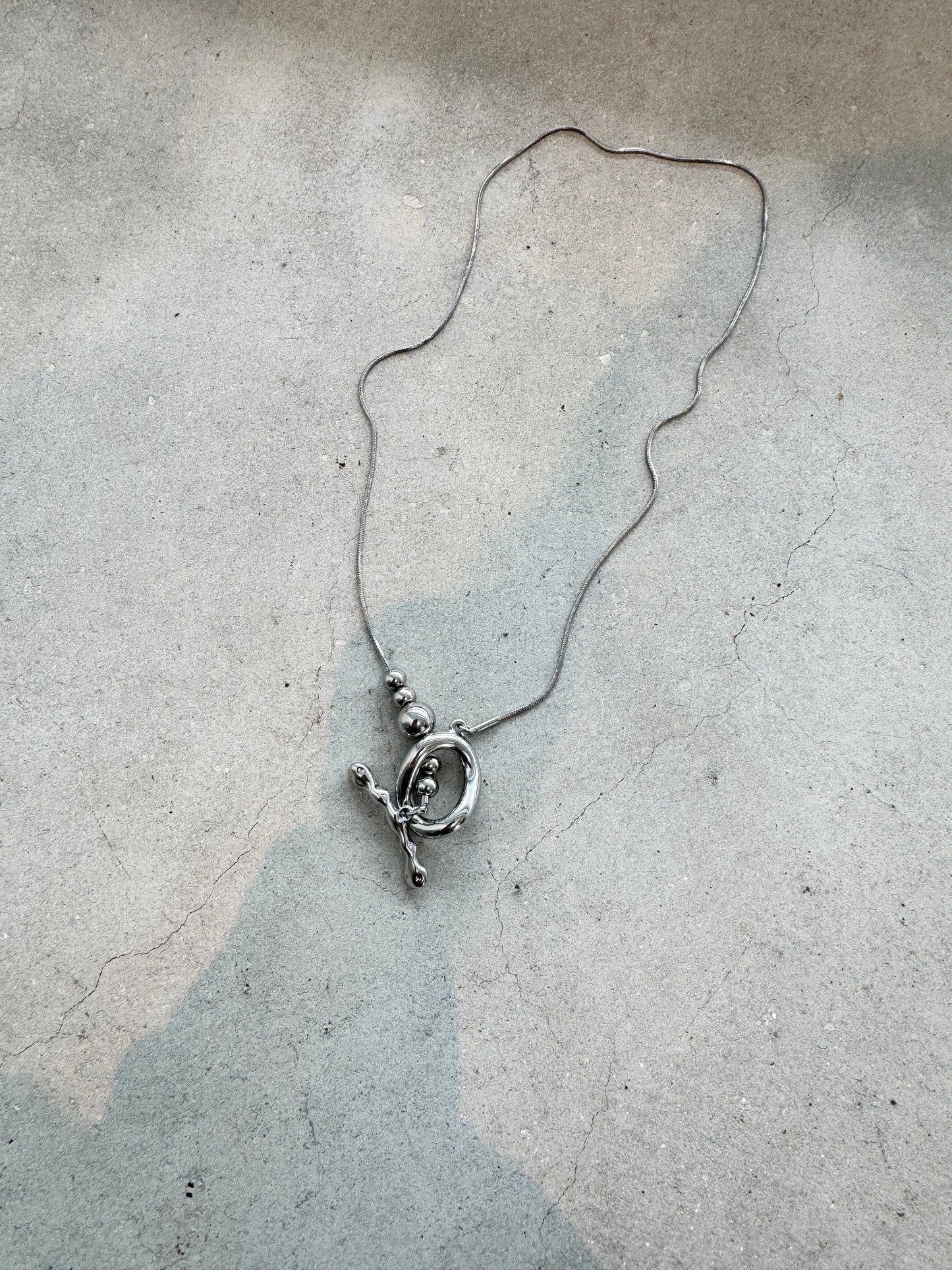 簡單感珠珠T扣頸鏈