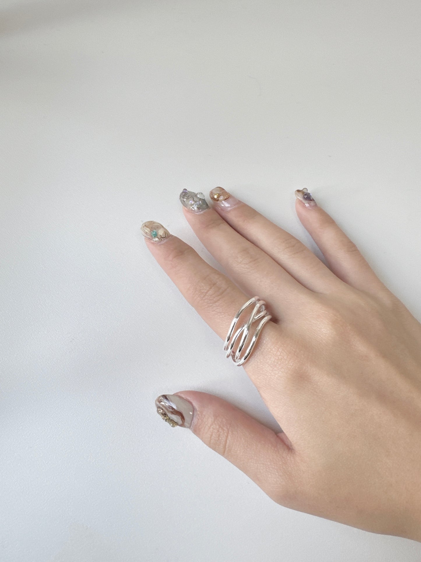 不規則重疊線條RING