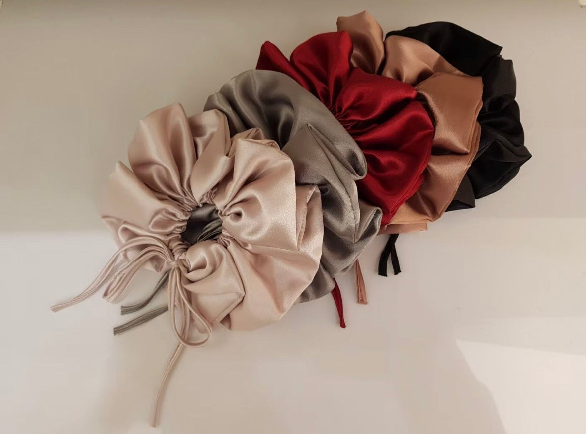 氣質緞面RIBBON髮圈