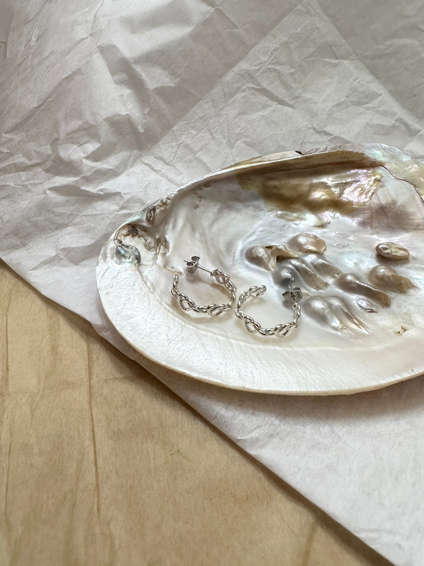 心心扣幼款耳環