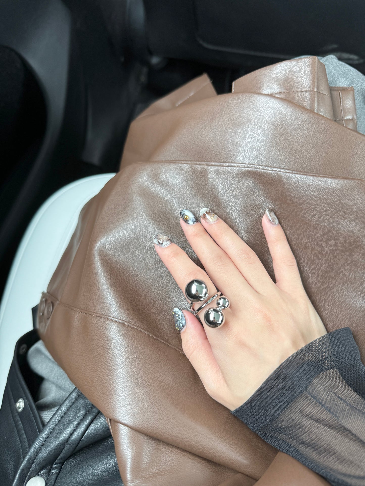 必買～質感大小拼BALLBALL RING