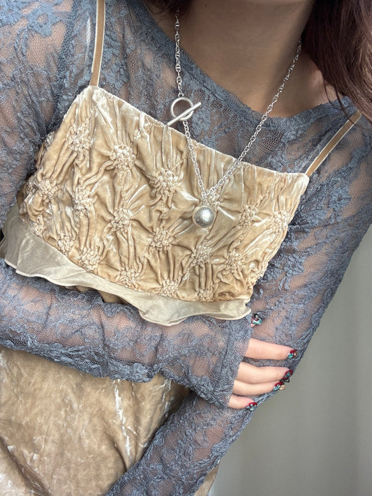 霧面BALL BALL豬鼻扣扣頸鏈