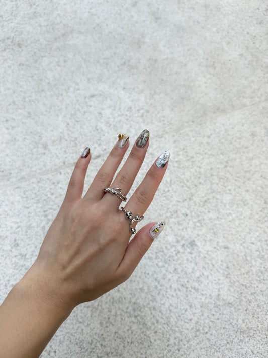 搞怪線條點點RING