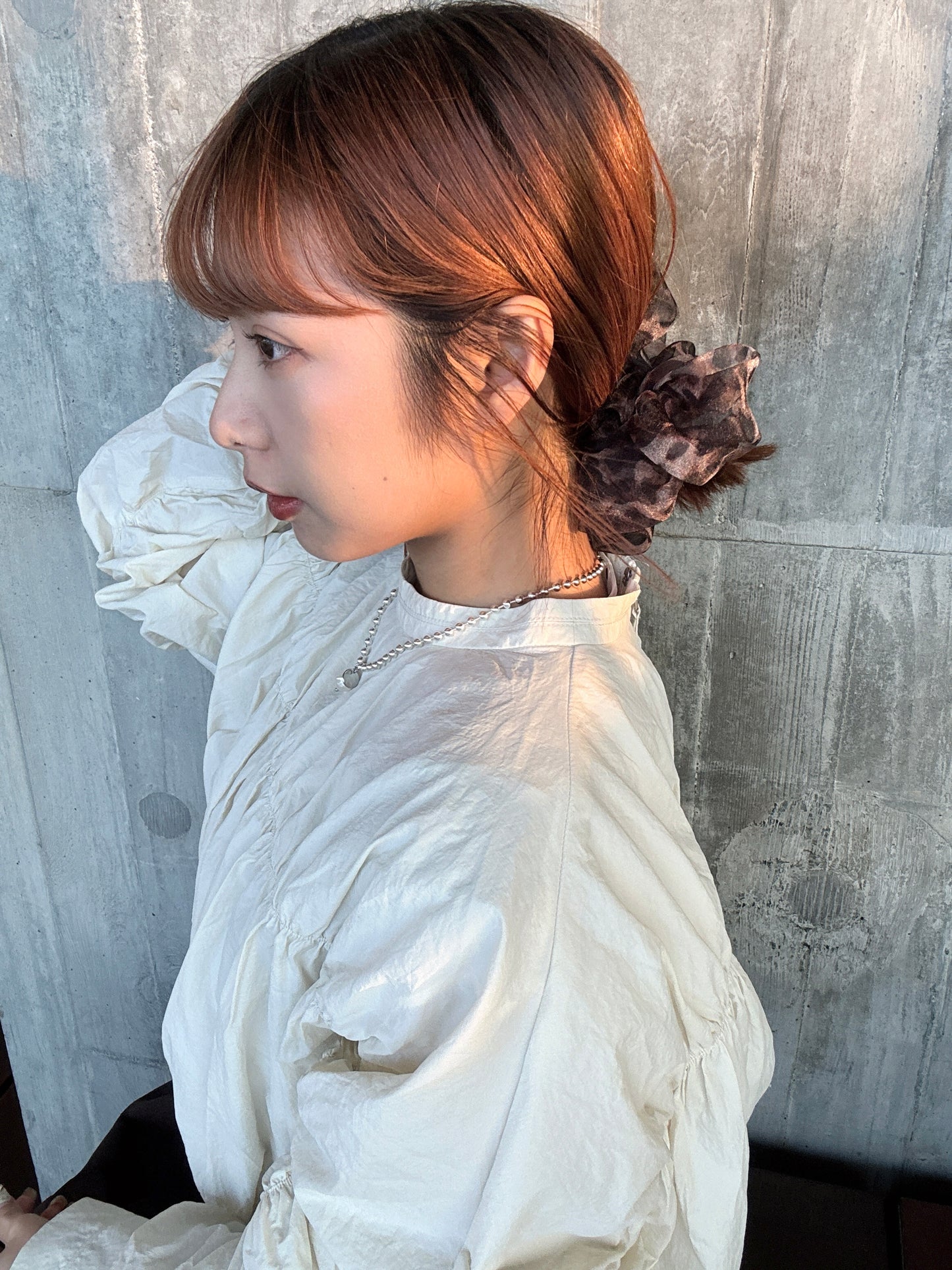 型格紗紗豹紋髮圈