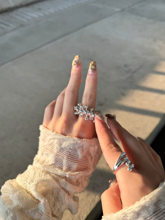 點點橫條開口RING