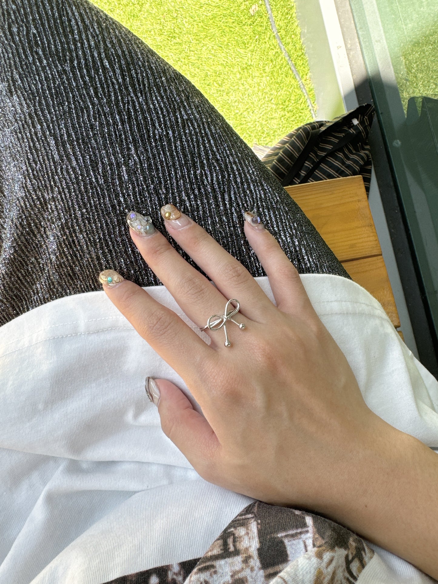 開口款！扭扭邊RIBBON RING