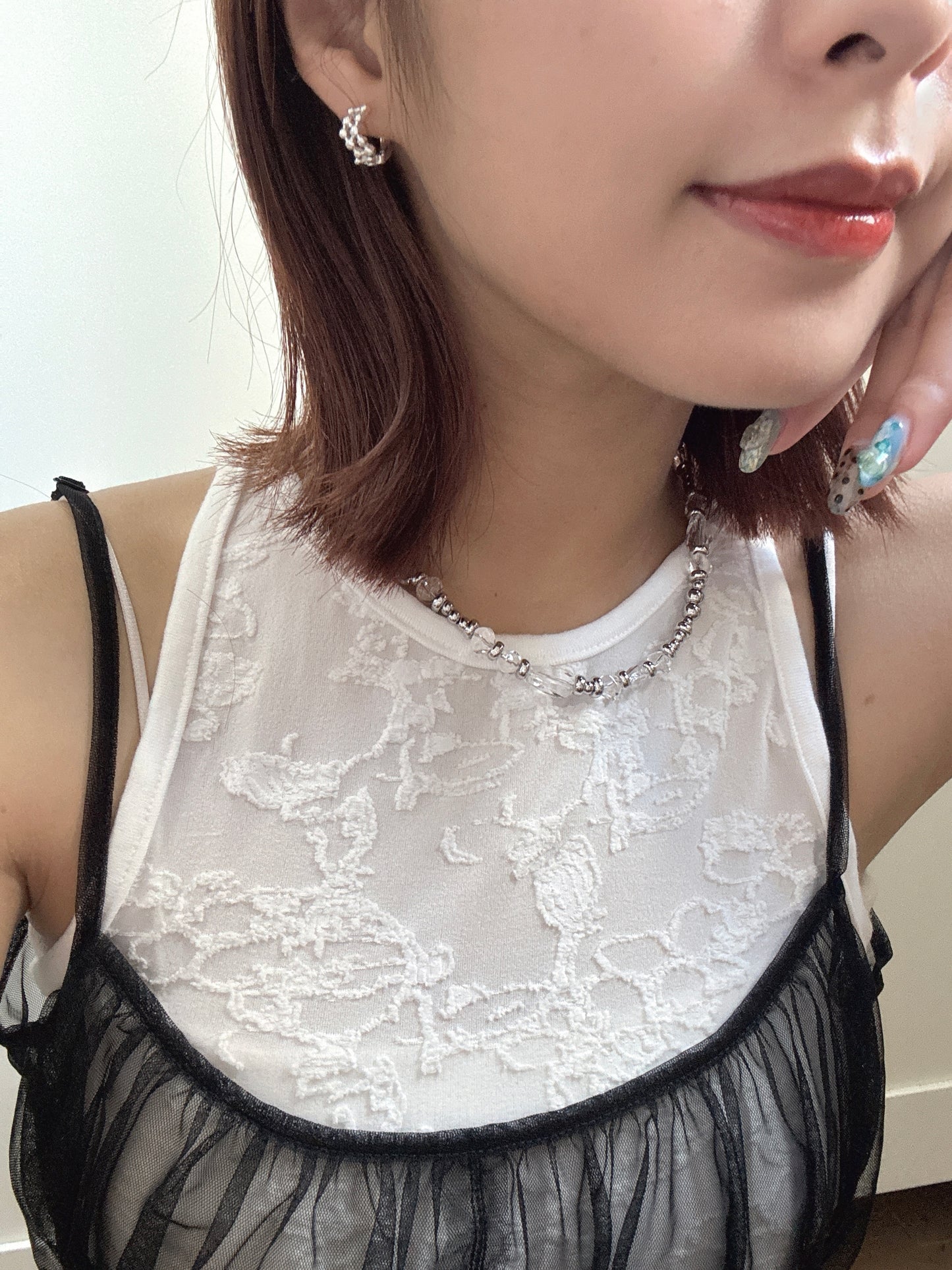 必買！銀珠透明感型格頸鏈