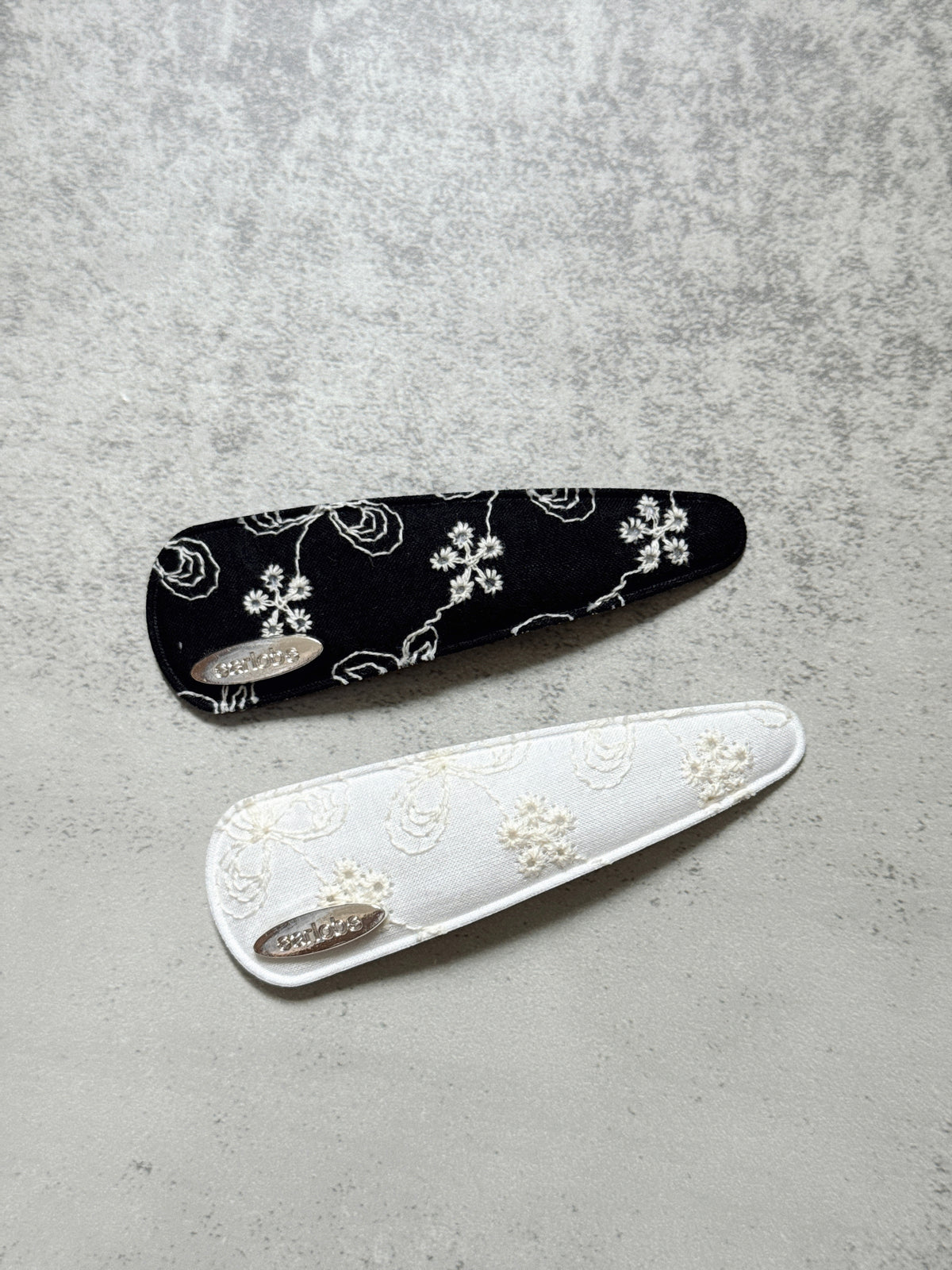 日系～刺繡花花髮夾