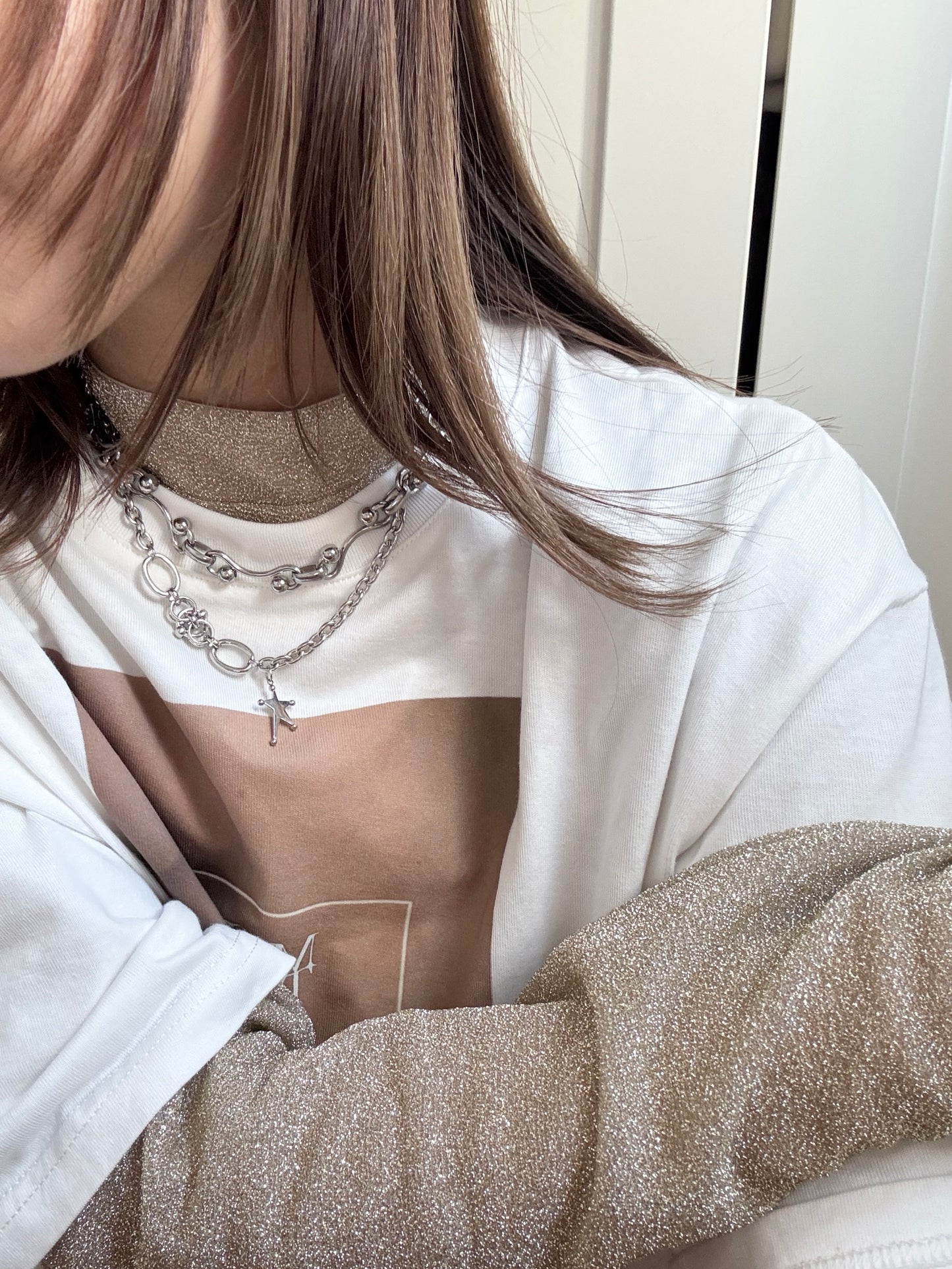 特別扣星形點點頸鏈