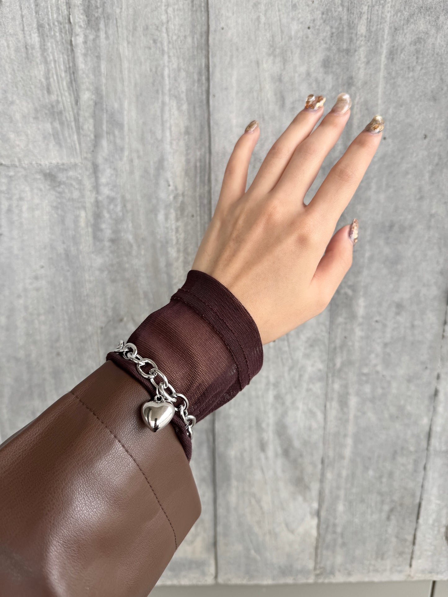 精緻八字扣心心手鏈