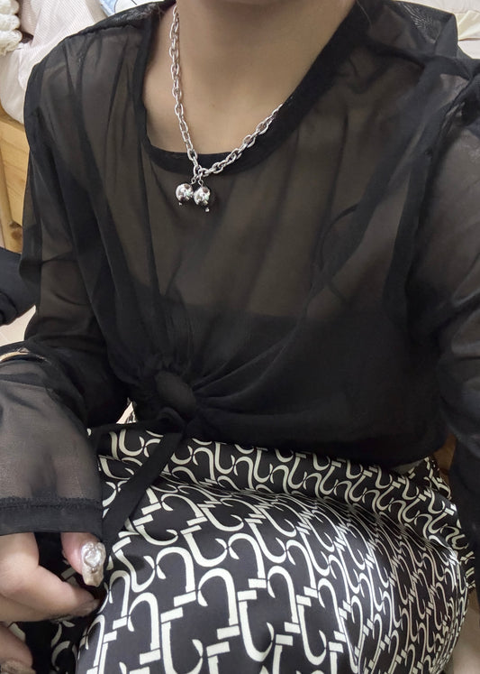 推！銀車厘子波波頸鏈