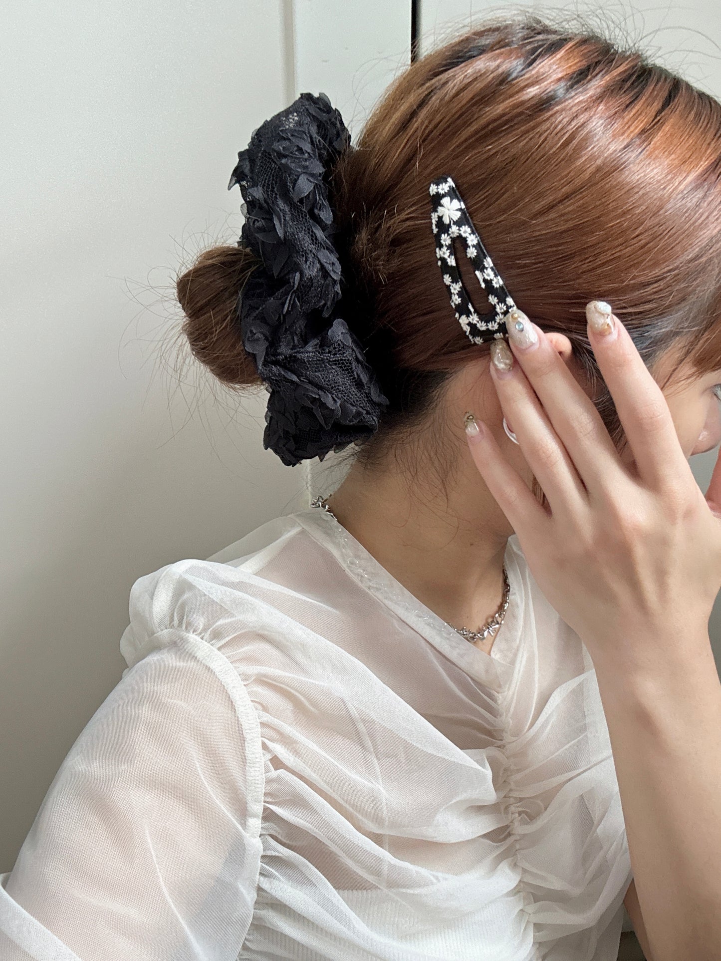 LACE花花大髮圈