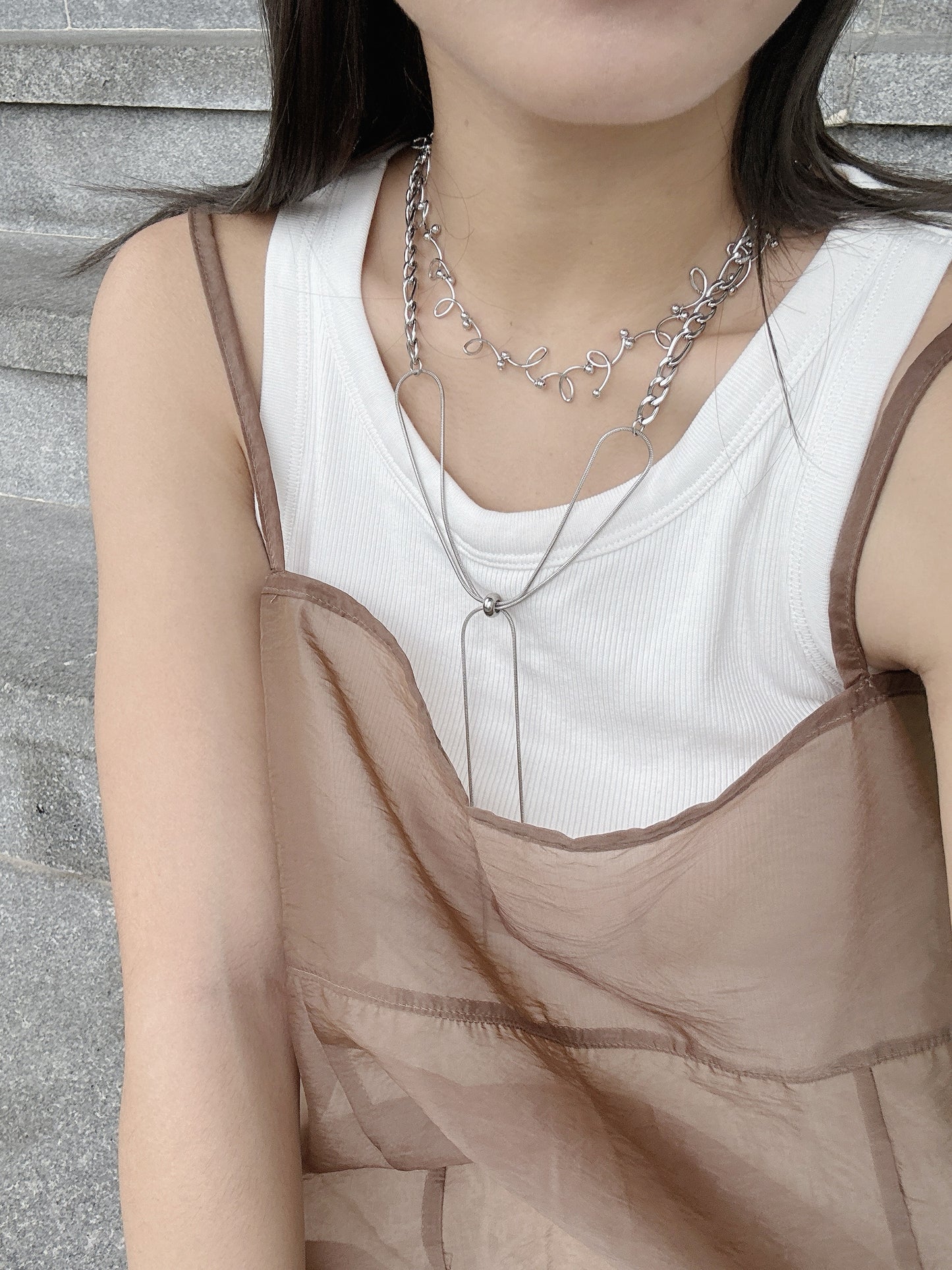 推★可調節的蝴蝶結頸鏈