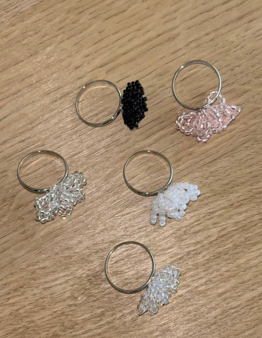 四月珠珠系列～傘形串珠珠RING