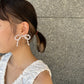 氣質大蝴蝶珍珠耳環