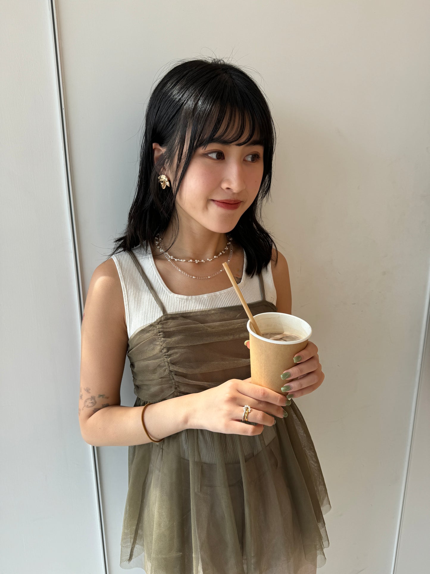 氣質～不規則霧面耳環