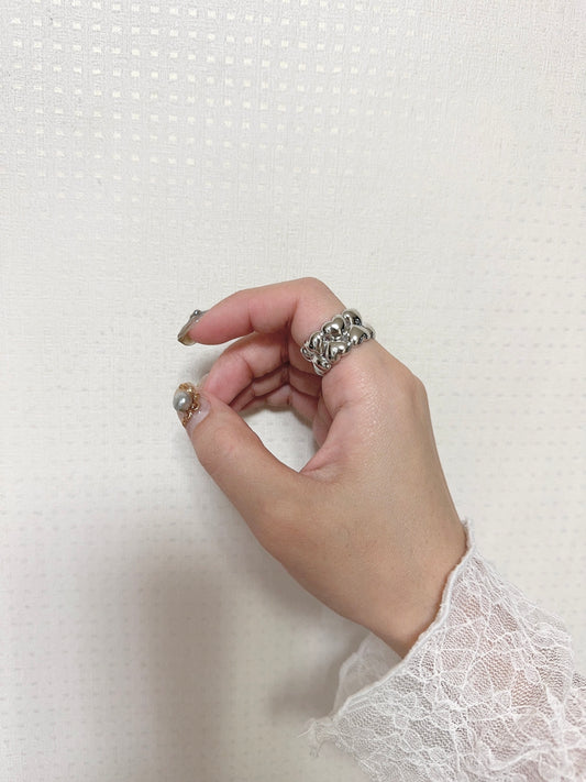 雙層心心RING