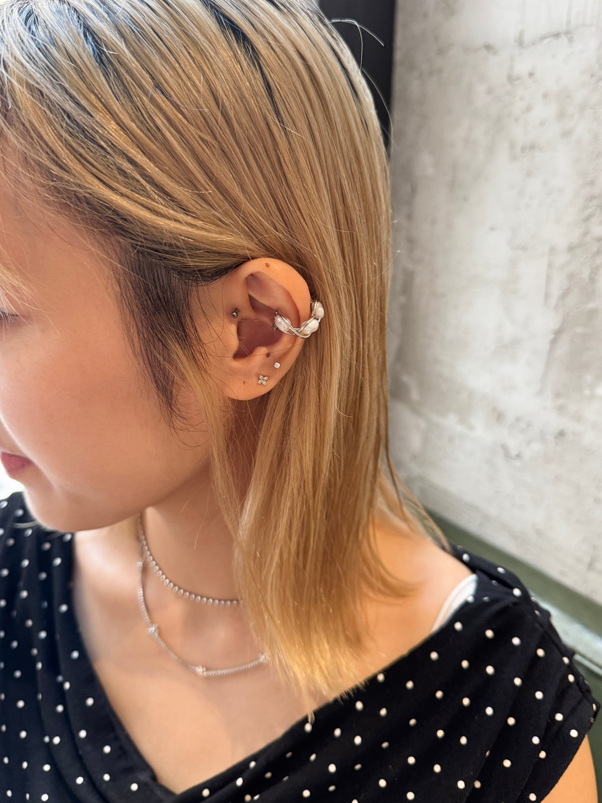 氣質感大珍珠EAR CUFF