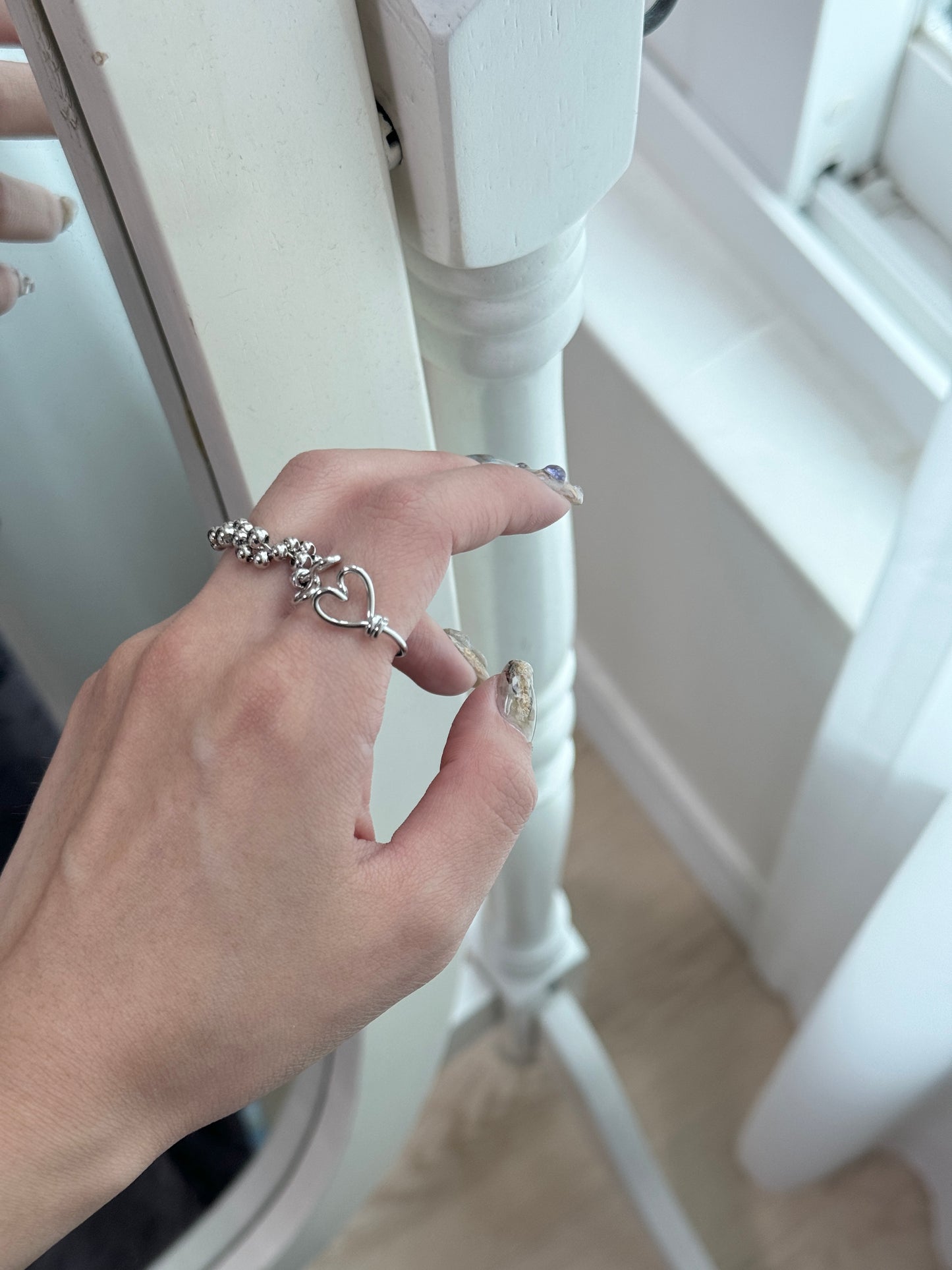 可微調SIZE! 雙心心RING