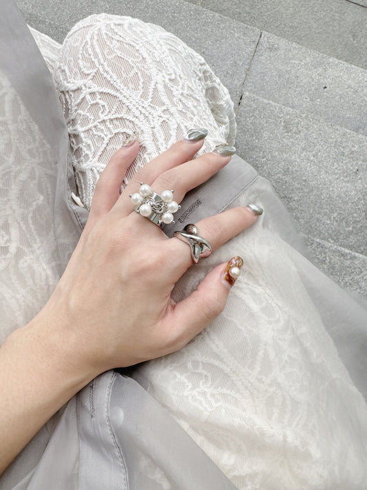 氣質感珍珠串串RING