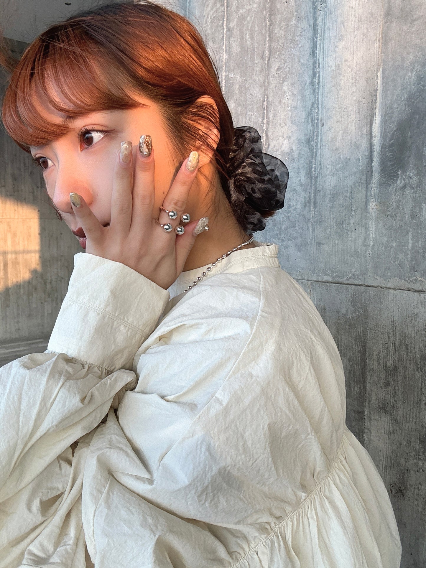 型格紗紗豹紋髮圈