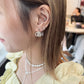 Model pick 氣質感細珠珠重疊耳環