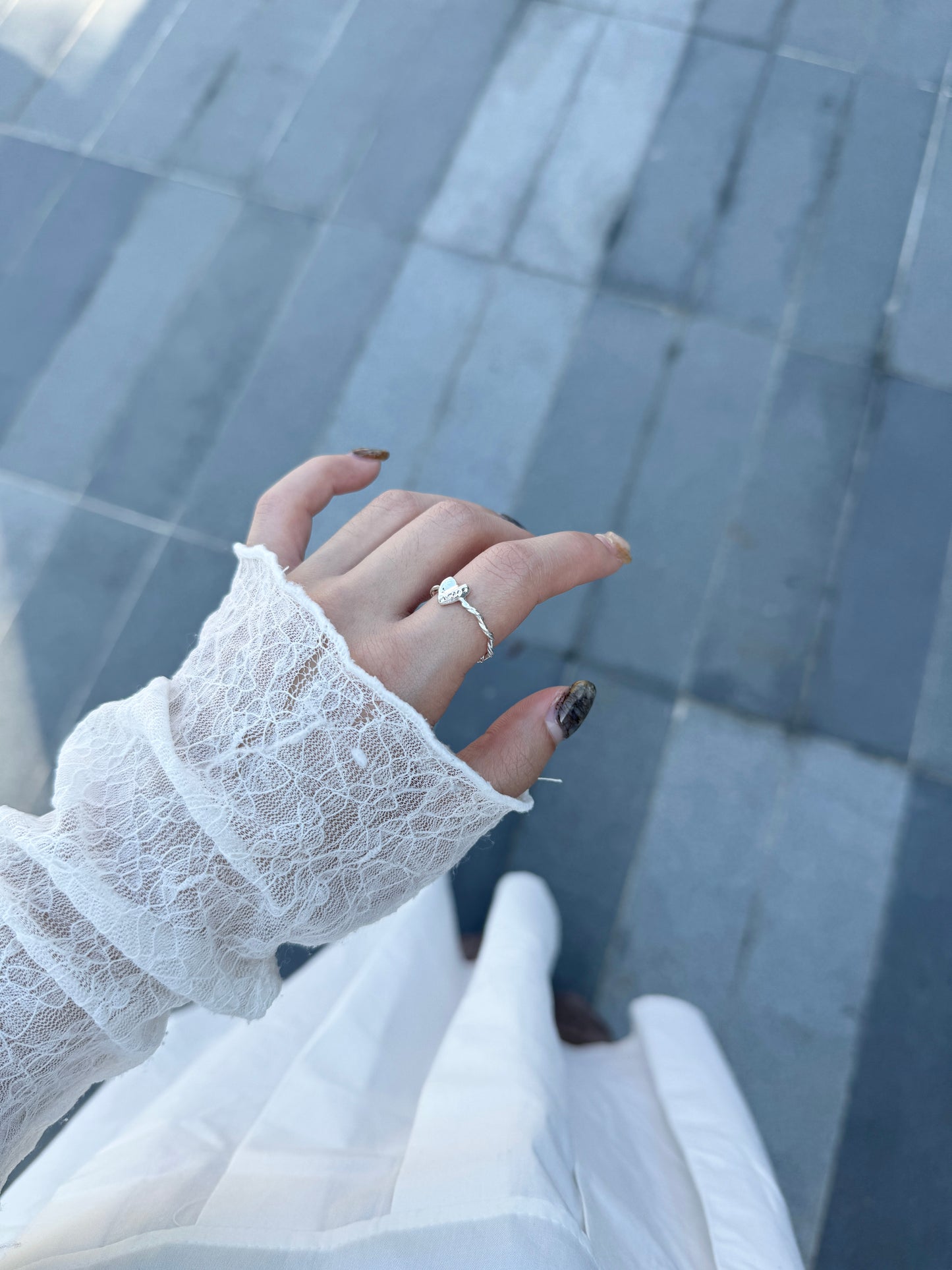 扭紋幼心心BASIC RING