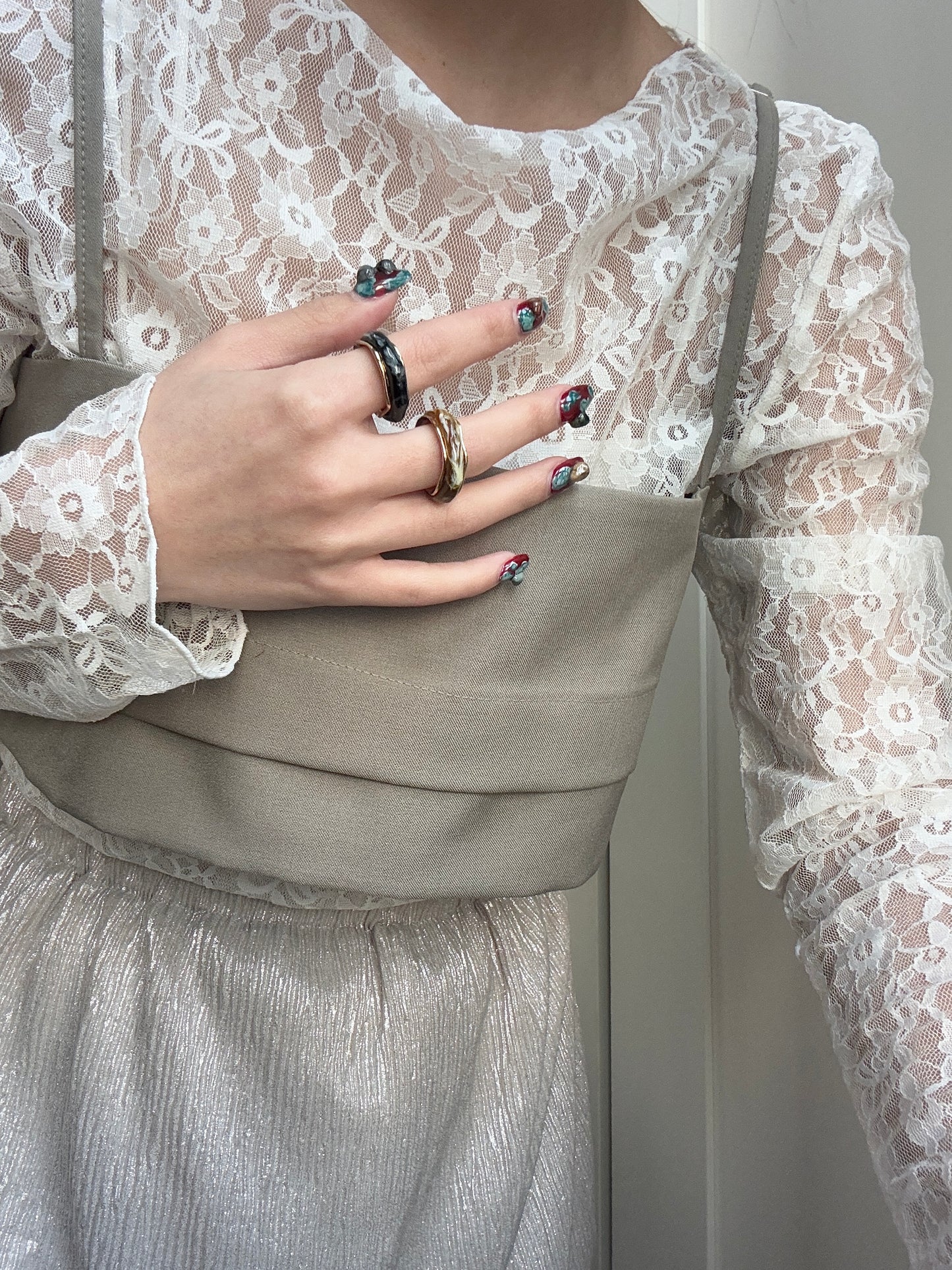 Vintage 暈染金邊RING